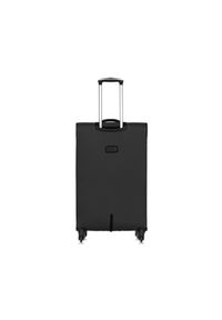 Ochnik - Komplet walizek na kółkach 19''/24''/28''. Kolor: czarny. Materiał: materiał, nylon #13
