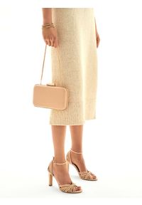 Kazar - Beżowe sandały damskie. Kolor: beżowy. Materiał: skóra #7