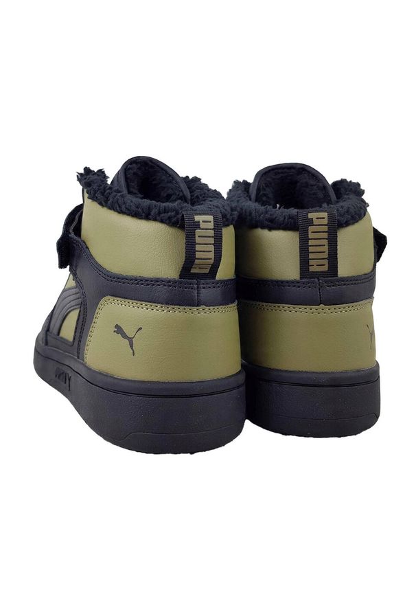 Puma - Buty Męskie Średnia Wysokość Rebound. Kolor: czarny, wielokolorowy, zielony. Sezon: zima
