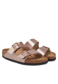 Birkenstock Klapki Arizona 1023960 Różowy. Kolor: różowy. Materiał: skóra