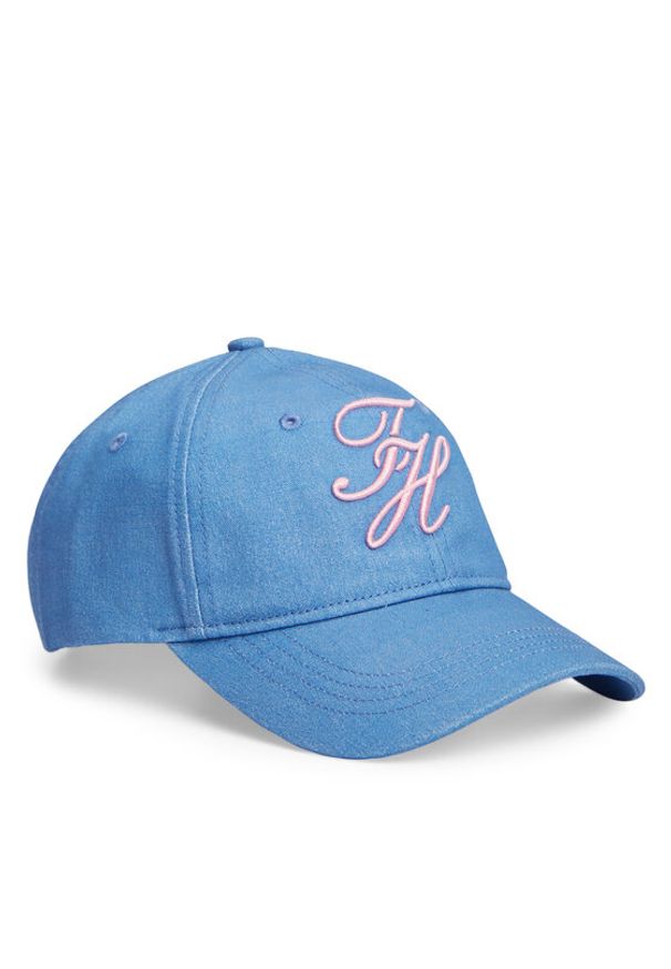 TOMMY HILFIGER - Tommy Hilfiger Czapka z daszkiem Logo Embroidery Baseball Cap AW0AW18338 Niebieski. Kolor: niebieski. Materiał: bawełna