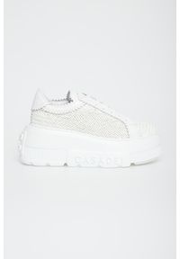 Casadei - Sneakersy damskie skórzane CASADEI. Materiał: skóra #4