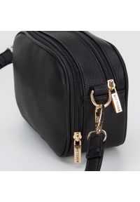 Wittchen - Damska torebka z ekoskóry dwukomorowa. Kolor: czarny. Wzór: haft. Dodatki: z haftem. Materiał: skórzane. Styl: elegancki #5