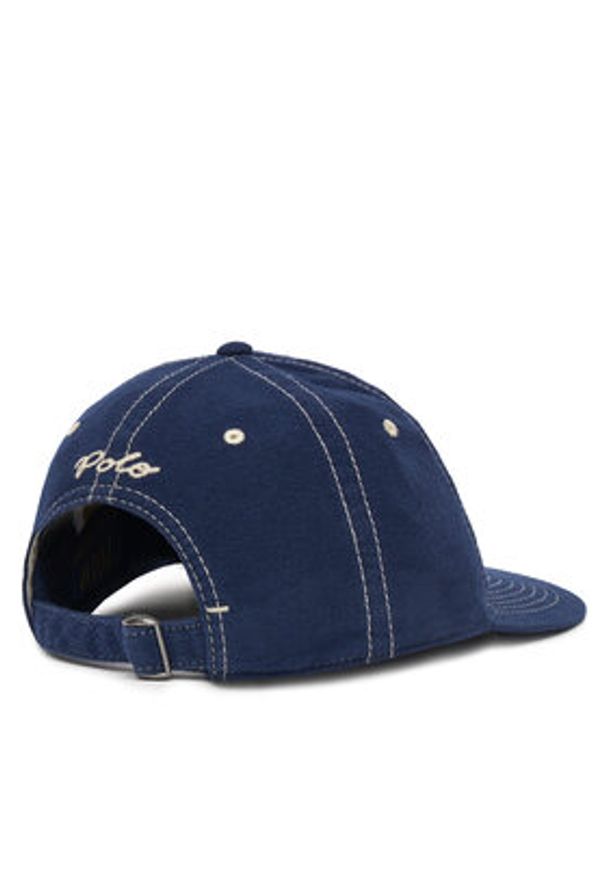 Polo Ralph Lauren Czapka z daszkiem 211977401001 Granatowy. Kolor: niebieski. Materiał: materiał, bawełna