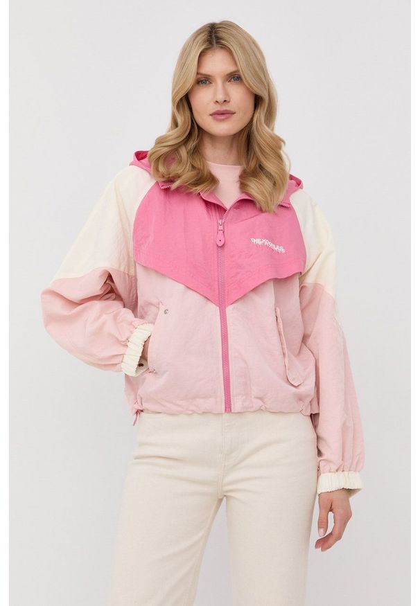 The Kooples kurtka damska przejściowa oversize. Typ kołnierza: kaptur. Długość rękawa: raglanowy rękaw