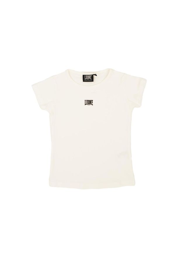LEONE 1947 APPAREL - Energetyczna koszulka dla dziewczynki. Kolor: biały. Sport: joga i pilates