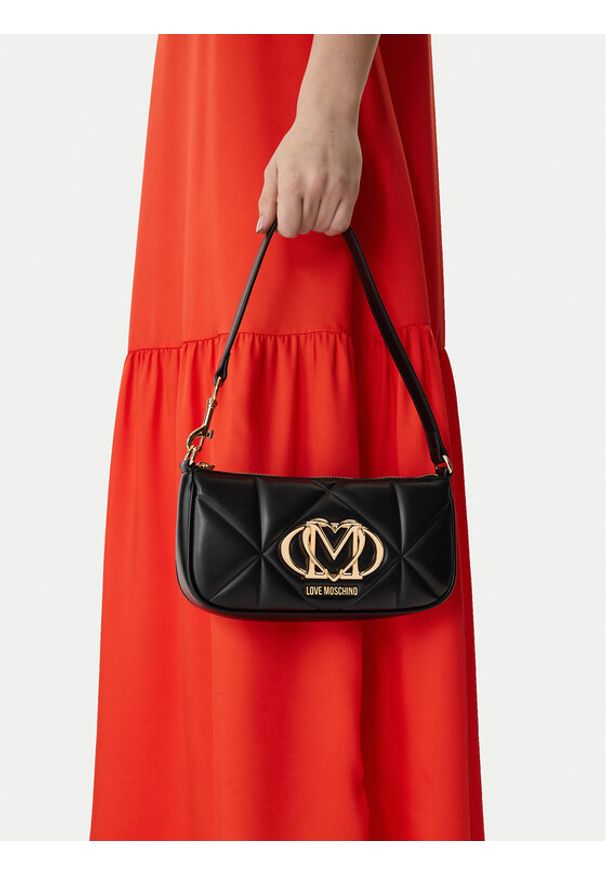 Love Moschino - LOVE MOSCHINO Torebka JC4111PP1OLC0000 Czarny. Kolor: czarny. Materiał: skórzane