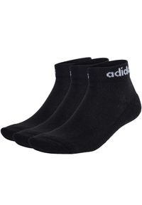 Adidas - Skarpety adidas Linear Ankle Socks Cushioned Socks 3P. Kolor: biały, czarny, wielokolorowy. Sport: turystyka piesza