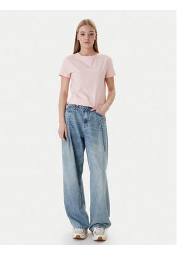 Guess T-Shirt V3BI11 J1314 Różowy Regular Fit. Kolor: różowy. Materiał: bawełna