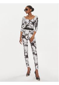 Versace Jeans Couture Legginsy 76HAC101 Biały Skinny Fit. Kolor: biały. Materiał: syntetyk #4