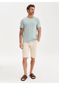 Pako Lorente - PAKO LORENTE – Bawełniany zielony t-shirt. Okazja: na co dzień. Kolor: zielony, niebieski, żółty, oliwkowy. Materiał: bawełna. Styl: casual #8