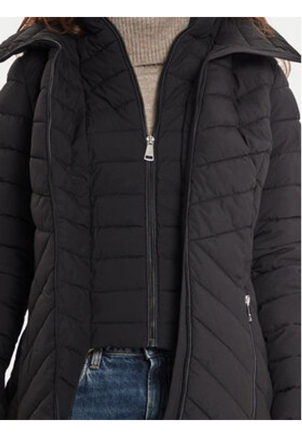 DKNY Kurtka zimowa DLEMPN46 Czarny Slim Fit. Kolor: czarny. Materiał: syntetyk. Sezon: zima