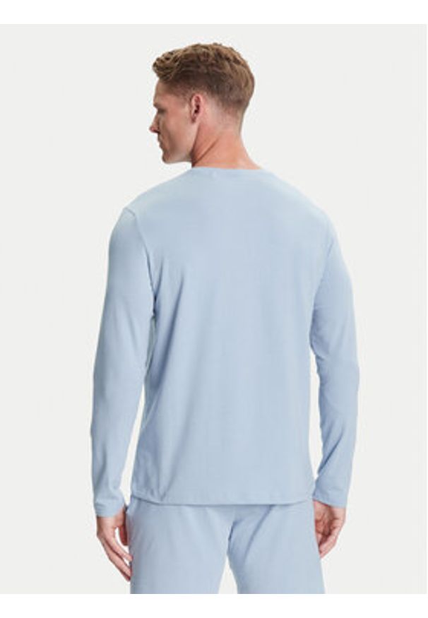 BOSS Longsleeve Mix&Match 50515389 Błękitny Regular Fit. Kolor: niebieski. Materiał: bawełna. Długość rękawa: długi rękaw