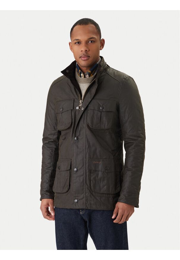 Barbour Kurtka przejściowa Corbridge MWX0340OL71 Zielony Tailored Fit. Kolor: zielony. Materiał: bawełna