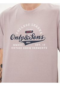 Only & Sons T-Shirt Lenny 22028593 Fioletowy Regular Fit. Kolor: fioletowy. Materiał: bawełna #7