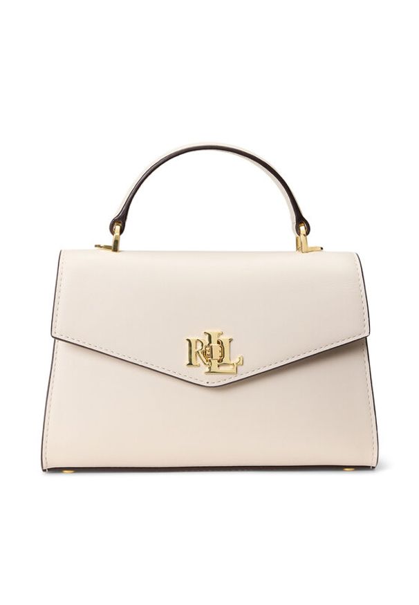 Lauren Ralph Lauren - LAUREN RALPH LAUREN Torebka 431968761005 Biały. Kolor: biały. Materiał: skórzane