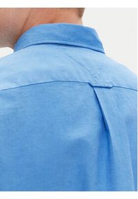 TOMMY HILFIGER - Tommy Hilfiger Koszula MW0MW40703 Niebieski Regular Fit. Kolor: niebieski. Materiał: len, bawełna #4