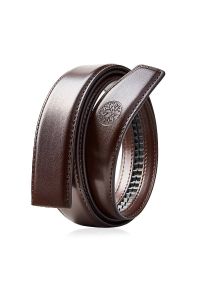 Betlewski - Wymienny pas bez klamry C35 ELITE Brązowy 115. Kolor: brązowy. Materiał: skóra. Wzór: paski #1