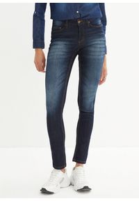 bonprix - Dżinsy ze stretchem skinny, mid waist. Kolor: niebieski #1