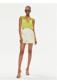 Morgan Bluzka 202-ORLA.N Żółty Regular Fit. Kolor: żółty. Materiał: syntetyk