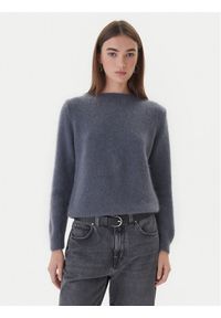 Dixie Sweter M277Y066A 3906 Szary Regular Fit. Kolor: szary. Materiał: wełna