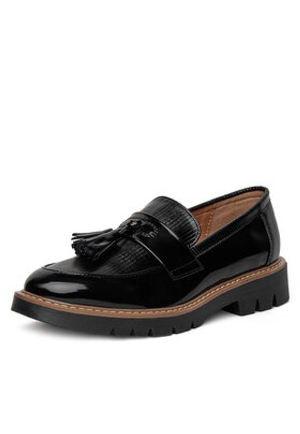 Clara Barson Loafersy WS6387-01 Czarny. Kolor: czarny. Materiał: skóra