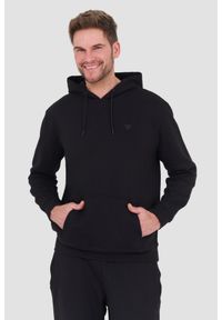 Guess - GUESS Czarna męska bluza Aldwin Hooded. Kolor: czarny #1