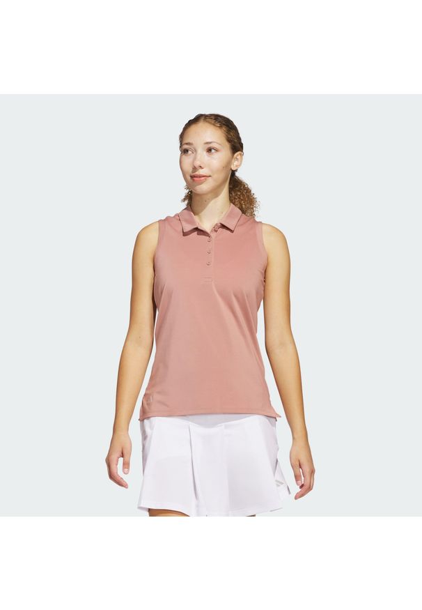 Adidas - Koszulka Women's Ultimate365 Solid Sleeveless Polo. Okazja: na co dzień. Typ kołnierza: polo. Kolor: różowy. Materiał: materiał. Styl: sportowy, casual