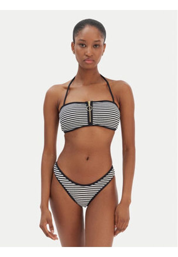 Seafolly Dół od bikini Clubhouse 40707-281 Czarny. Kolor: czarny. Materiał: syntetyk
