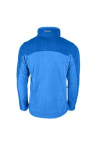 Hi-tec - Bluza Polarowa Męska Pełen Suwak Monar. Kolor: czerwony, niebieski, wielokolorowy. Materiał: polar. Sezon: zima. Sport: turystyka piesza