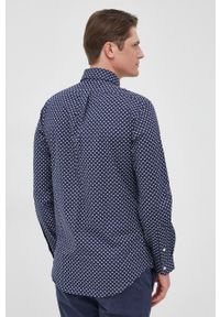 Polo Ralph Lauren koszula męska kolor granatowy regular z kołnierzykiem button-down. Typ kołnierza: button down, polo. Kolor: niebieski. Materiał: tkanina. Wzór: aplikacja #3
