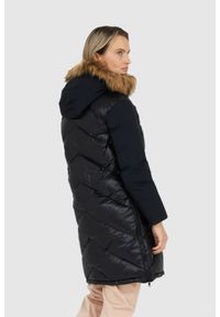 Blauer USA - BLAUER Czarna damska puchowa kurtka Gwendolyn z kapturem, Rozmiar XS. Typ kołnierza: kaptur. Kolor: czarny. Materiał: puch #5