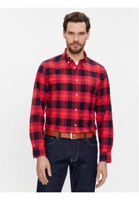 TOMMY HILFIGER - Tommy Hilfiger Koszula MW0MW33780 Czerwony Regular Fit. Kolor: czerwony. Materiał: bawełna #1