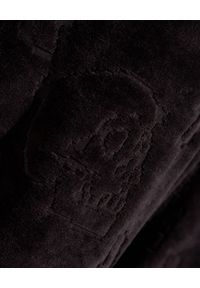 Philipp Plein - PHILIPP PLEIN - Czarne aksamitne spodnie dresowe z monogramem. Kolor: czarny. Materiał: dresówka. Wzór: aplikacja, nadruk #4