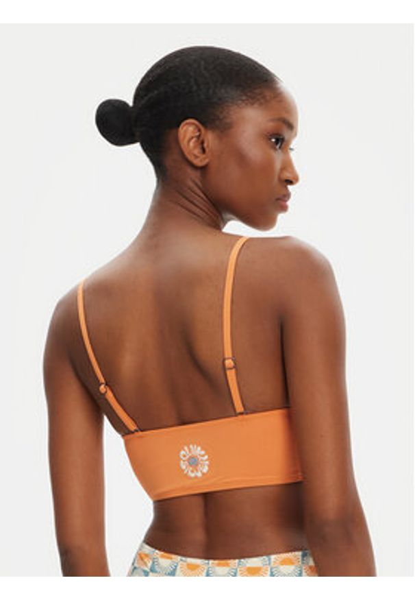 Quiksilver Góra od bikini Melly Top EQWX303137 Miedziany. Kolor: brązowy. Materiał: syntetyk