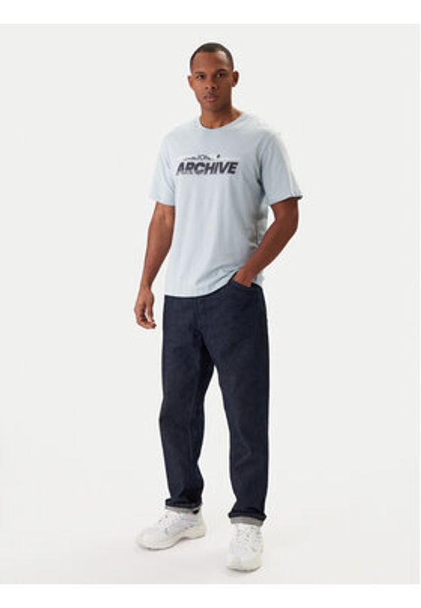 Jack & Jones T-Shirt Brat Tee 12288103 Niebieski Regular Fit. Kolor: niebieski. Materiał: bawełna