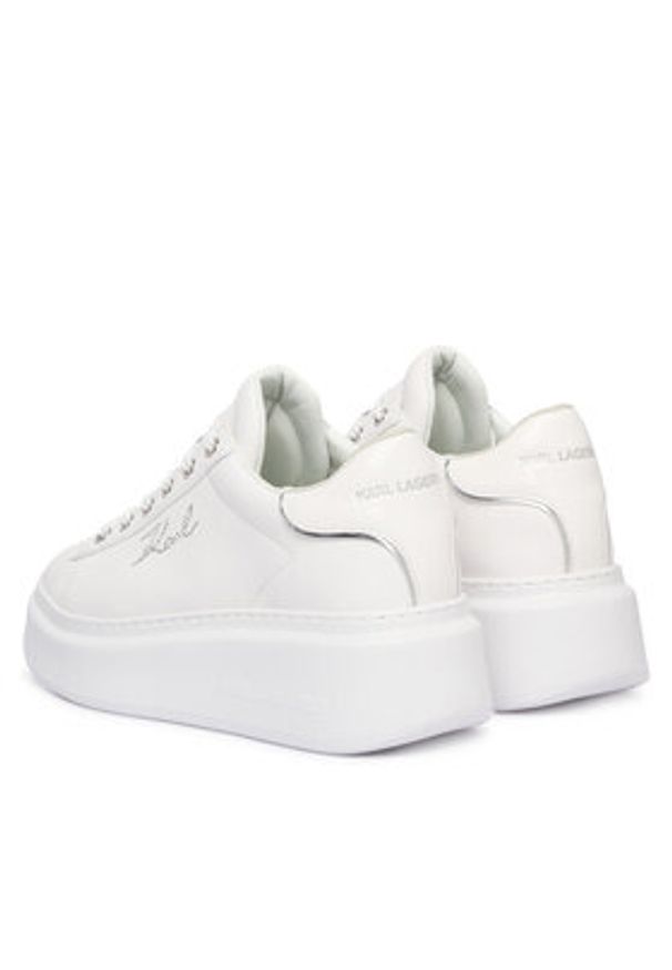 Karl Lagerfeld - KARL LAGERFELD Sneakersy Anakapri KL63518A Biały. Kolor: biały. Materiał: skóra