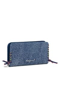 Desigual Portfel 26SAYD05 Niebieski. Kolor: niebieski. Materiał: materiał #3