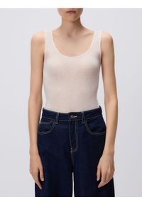 Reserved - Wełniany top - złamana biel. Materiał: wełna #1