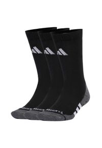 Adidas - Skarpety z wzmocnieniem adidas Performance Grip Climacool Crew (x3). Kolor: czarny, szary, biały, wielokolorowy. Technologia: ClimaCool (Adidas). Sport: fitness