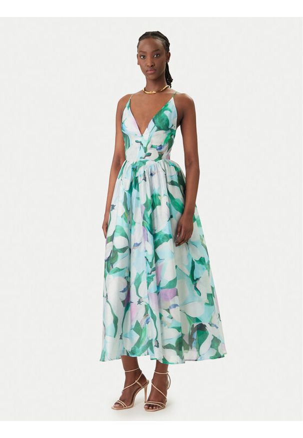 BARDOT - Bardot Sukienka koktajlowa Arletha Halter 59963DB1 Zielony Regular Fit. Typ kołnierza: dekolt halter. Kolor: zielony. Materiał: syntetyk. Styl: wizytowy