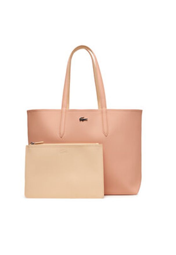 Lacoste Torebka Anna NF2142AA Bordowy. Kolor: czerwony. Materiał: skórzane