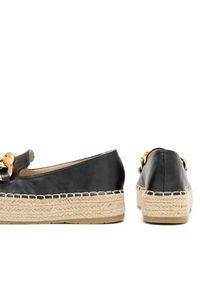 DeeZee Espadryle WSS20375-27 Czarny. Kolor: czarny. Materiał: skóra