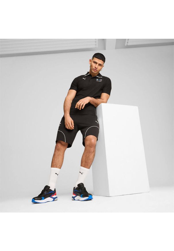 Polo Puma BMW MMS. Typ kołnierza: polo. Kolor: czarny. Styl: sportowy, elegancki