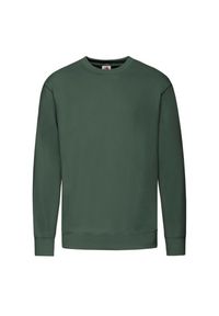 FRUIT OF THE LOOM - Lekka Męska Bluza Z Kapturem. Typ kołnierza: kaptur. Kolor: zielony
