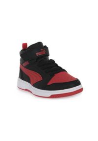 Buty do chodzenia dla dzieci Puma Rebound V6 Mid. Zapięcie: rzepy. Kolor: wielokolorowy. Materiał: materiał, syntetyk. Szerokość cholewki: normalna. Sport: turystyka piesza