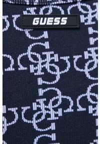 Guess longsleeve damski kolor granatowy. Typ kołnierza: dekolt w karo. Kolor: niebieski. Materiał: dzianina. Długość rękawa: długi rękaw #4
