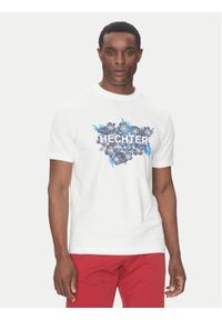 Hechter Paris T-Shirt 75018 151917 Biały Regular Fit. Kolor: biały. Materiał: bawełna