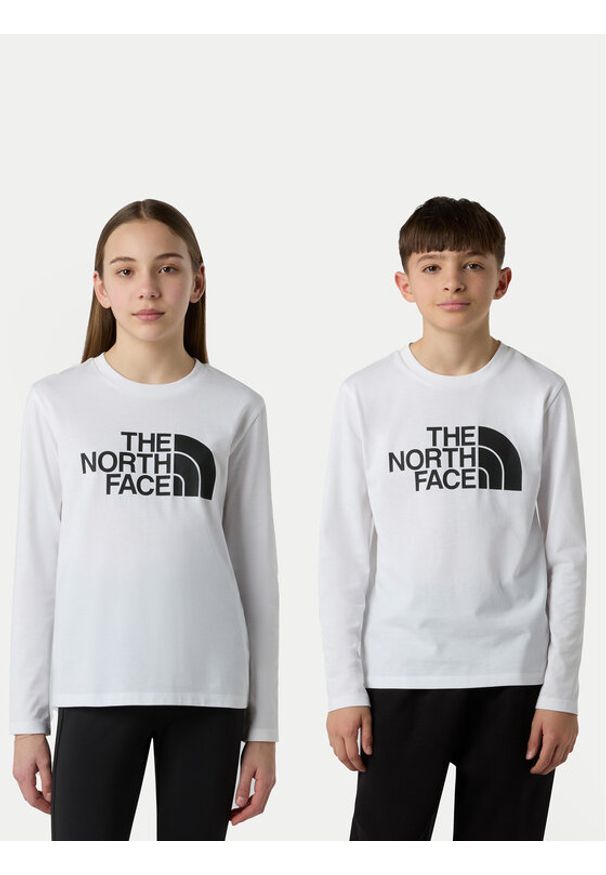 The North Face Bluzka Easy NF0A89J2 Biały Regular Fit. Kolor: biały. Materiał: bawełna