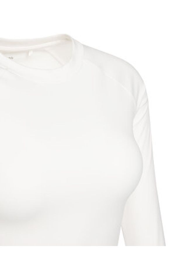 Reebok Koszulka techniczna Reebok X Ewa Chodakowska RK25316CCW Écru Slim Fit. Kolor: kremowy. Materiał: syntetyk